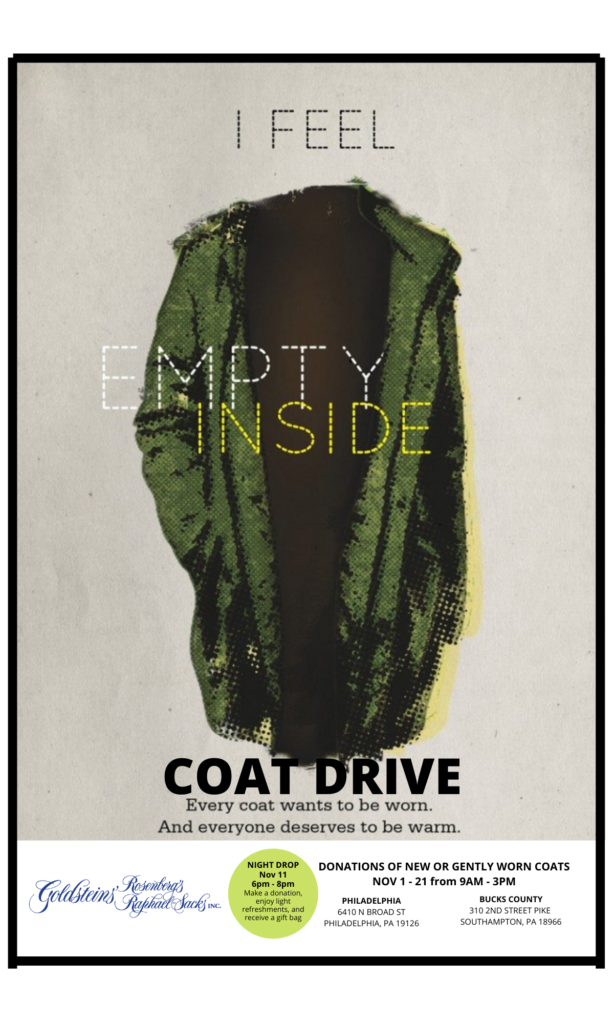 Goldsteins' Coat Drive for gently worn or new coats