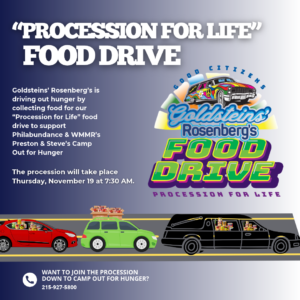 The newly named Good Citizens Procession for Life Food Drive to stamp out hunger